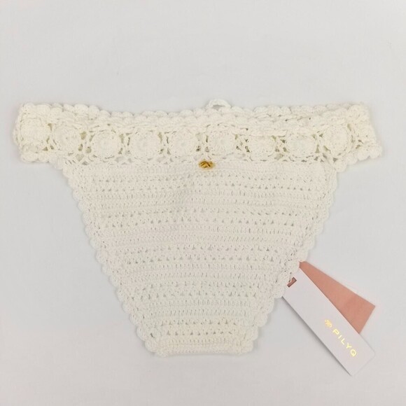 NWT PQ Swim Blair Halter Bikini Top and Lux Crochet Bikini Bottom Set Knit Boho - Picture 7 of 9